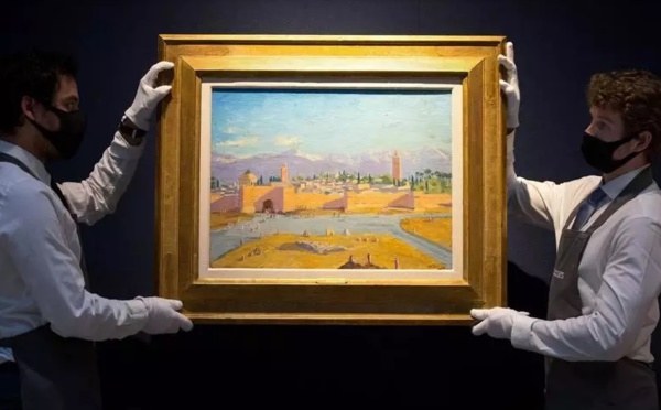La toile de Churchill représentant la mosquée Koutoubia adjugée à 7 millions de livres sterling