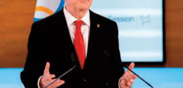 Réélu à la tête du CIO,Thomas Bach promet des JO sûrs à Tokyo