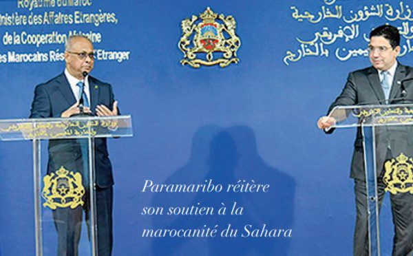 Prochaine ouverture d’ une ambassade du Suriname à Rabat et d’ un consulat à Dakhla