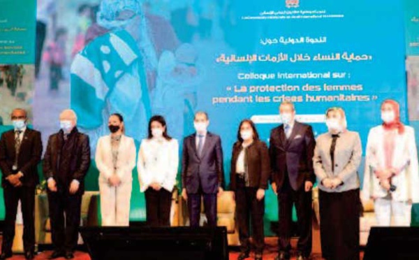 Tenue d' un colloque international à Rabat sur la protection des femmes pendant les crises humanitaires