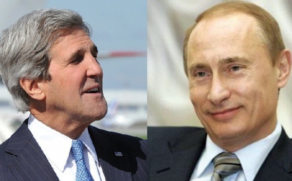 Rencontre à Moscou entre John Kerry et Vladimir Poutine