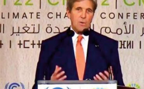 John Kerry salue l’ engagement Royal en faveur de la lutte contre le changement climatique