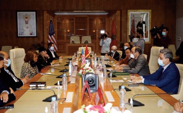 Habib El Malki reçoit Carol Moseley Braun