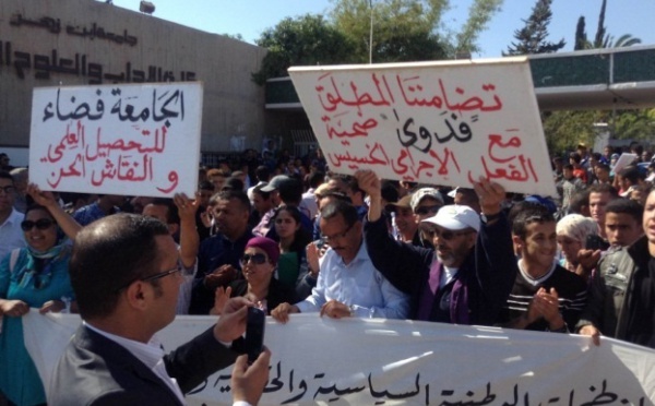 Sit-in de solidarité à Agadir