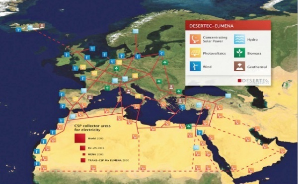 L’Europe renonce à importer l’électricité produite par Desertec