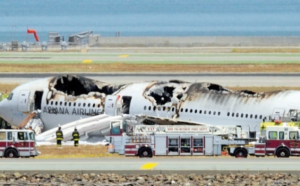 Deux morts et 182 blessés dans un crash d’avion à San Francisco