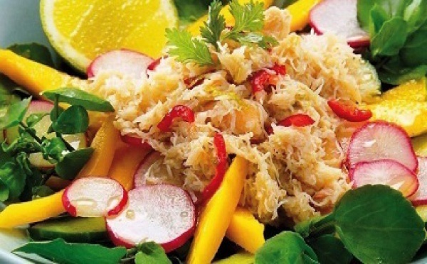 Recette : Salade de crabe à la mangue