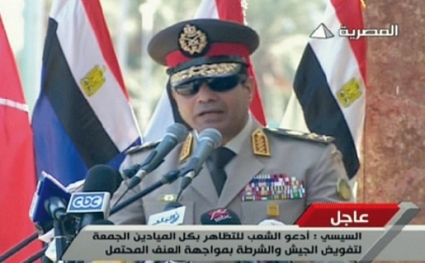 Appel à manifester du chef de l’armée égyptienne