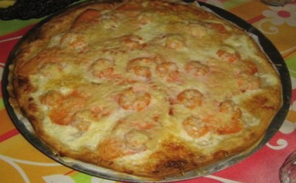 Recette :  Pizzas au fromage et aux crevettes