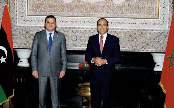 Le chef du gouvernement libyen de transition reçu sous la Coupole