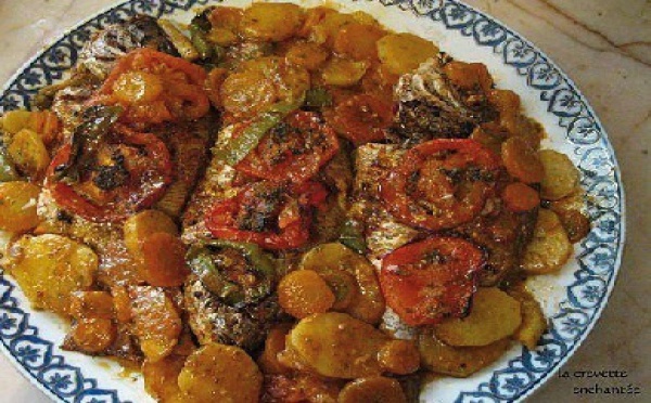 Recette : Sardines marinées et légumes