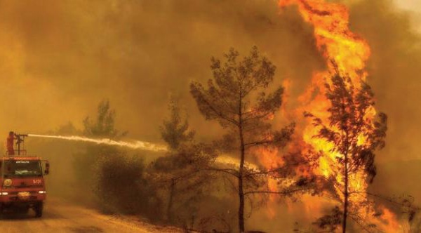 Le feu aux portes d' une centrale thermique