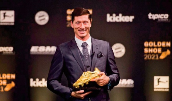 Le Soulier d'or 2020-21 attribué à Lewandowski