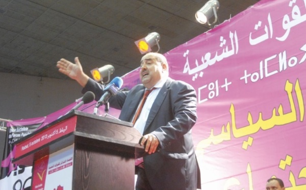 Driss Lachgar devant des milliers de participants au grand meeting de l’USFP