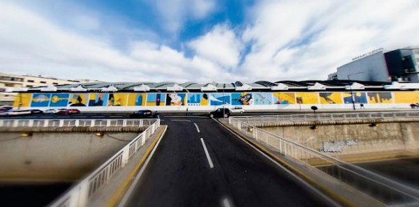 Présentation d’ une fresque murale géante à Casablanca