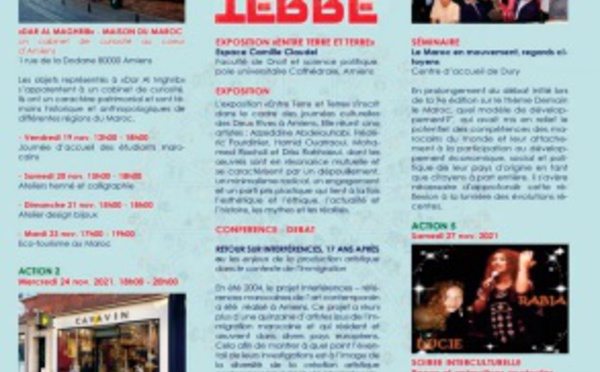 Du 18 Novembre au 10 décembre: Journée culturelles du Maroc à Amiens
