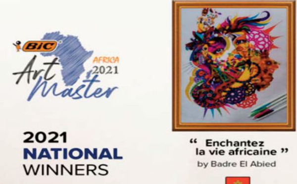 Badr Labied se distingue lors du concours d'art "BIC Art Master Africa"