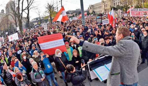 La protestation se durcit face aux mesures anti-Covid