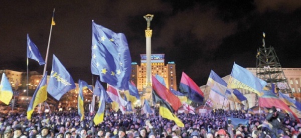 La rue en ébullition en Ukraine