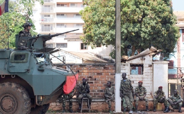 Déploiement des forces françaises à Bangui