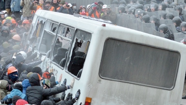 Violents affrontements en Ukraine