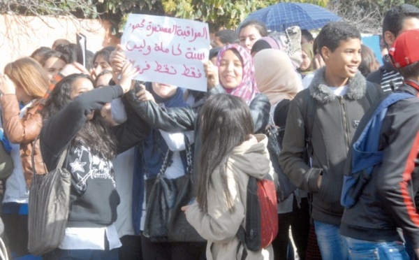 Indignation des élèves contre le nouveau système Massar