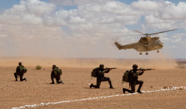 Exercice aéroterrestre maroco-français "Chergui 2022" dans la région d’Errachidia