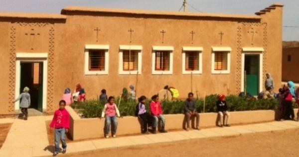 Inauguration de la nouvelle école bioclimatique à Oulad Merzoug