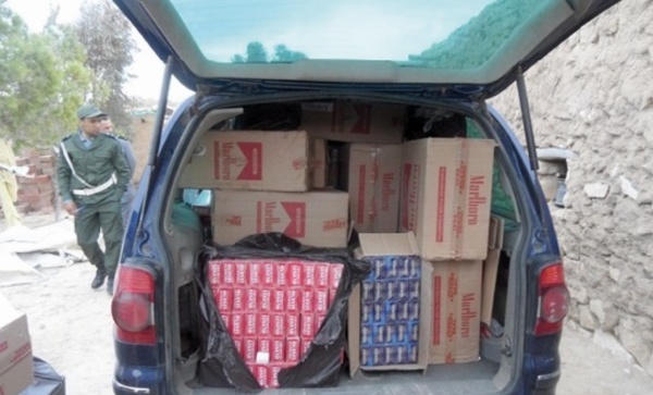 13.400 paquets de cigarettes de contrebande provenant de l’Algérie saisis à Taourirt