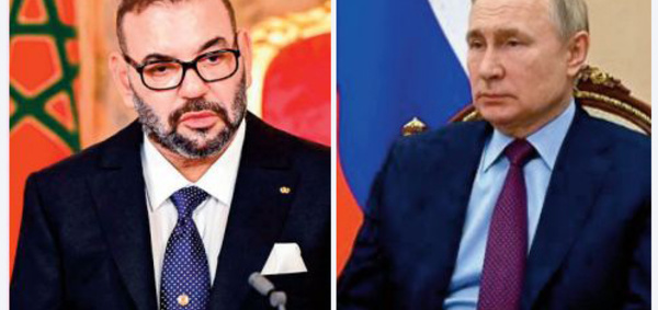 Message de félicitations de S.M le Roi au président russe à l'occasion de la fête nationale de son pays