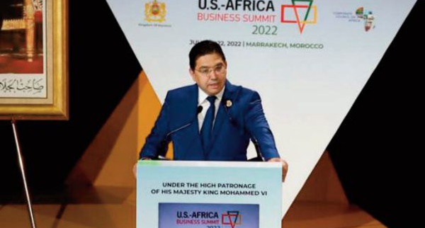 Nasser Bourita : La tenue au Maroc du Sommet des affaires USA-Afrique, une consécration du rôle naturel du Royaume en tant que porte d'accès à l’Afrique et trait d’ union avec ses partenaires internationaux