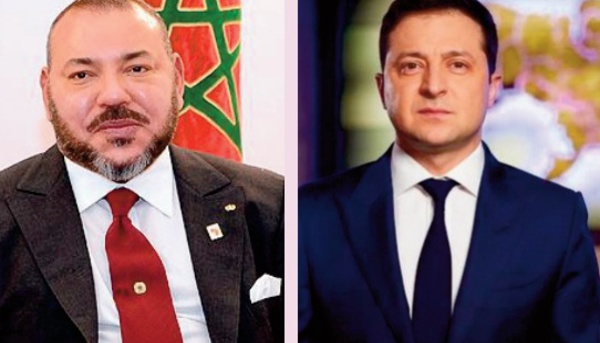 S.M le Roi félicite le président ukrainien à l'occasion de la fête nationale de son pays