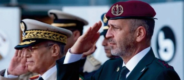 Le Général de Corps d'Armée, Inspecteur Général des FAR et Commandant la Zone Sud s'entretient avec le Chef d’Etat-Major Général des Forces de Défense Israéliennes