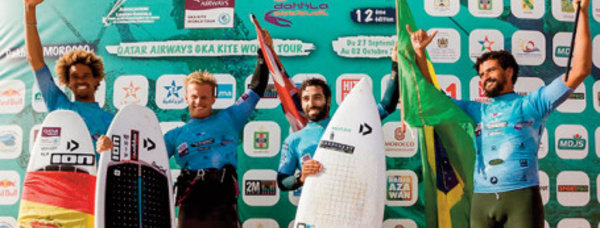 Championnat du monde de kitesurf: James Carew et Capucine Delannoy remportent l'étape de Dakhla