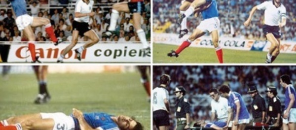 Battiston-Schumacher le choc de Séville