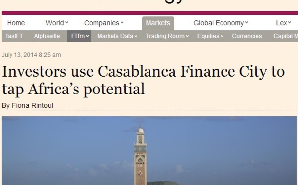 Le Financial Times fait l’éloge de Casablanca Finance City