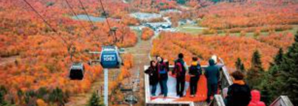 Les touristes affluent pour l'automne haut en couleur du Québec
