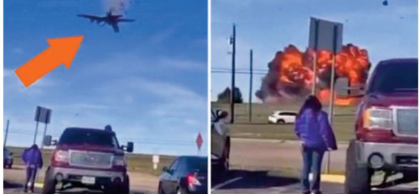 Collision entre deux avions de la Seconde Guerre lors d' un spectacle aérien au Texas
