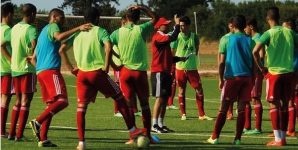 La sélection des U20 en concentration  à Maâmora