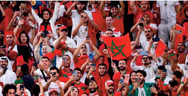 La qualification historique de l'équipe nationale marocaine pour les quarts de finale réunit les supporters du monde arabe