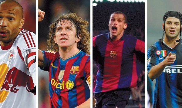 Henry, Puyol, Rivaldo, Chivu: rideau!