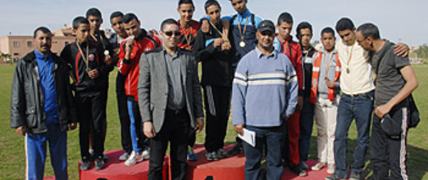 Championnat régional de cross-country  scolaire à Marrakech