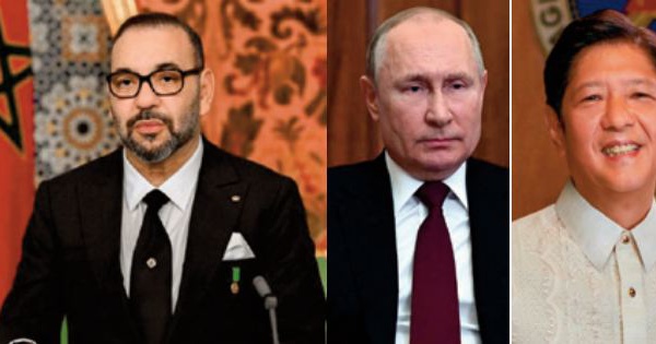 Sa Majesté le Roi Mohammed VI félicite les présidents russe et des Philipinnes