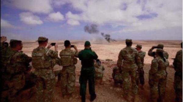 Des observateurs militaires de huit pays assistent à des entraînements opérationnels au Cap Drâa