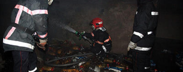 ​Incendie dans  le dépôt d'une  société à Casablanca