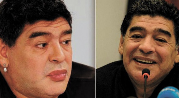 Diego Maradona transformé après son lifting