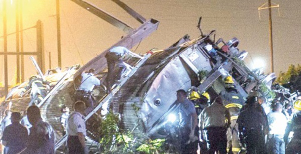 ​Cinq morts dans le déraillement d’un train à Philadelphie aux Etats-Unis