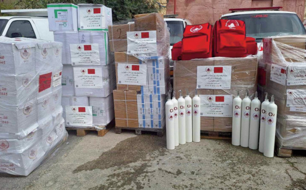 Dans le cadre de l’opération humanitaire ordonnée par SM le Roi Mohammed VI, l'Agence Bayt Mal Al Qods remet des équipements à l’hôpital “Le Croissant Rouge ” à Al Qods