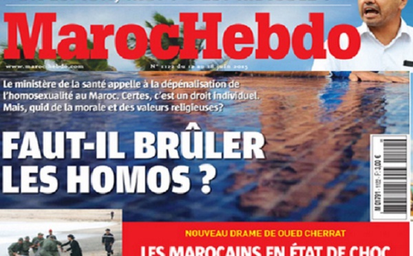 Le titre choc de “Maroc Hebdo”