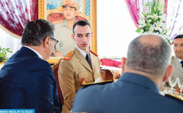 SAR le Prince Héritier Moulay El Hassan préside le déjeuner offert par SM le Roi à l'occasion du 68ème anniversaire des FAR